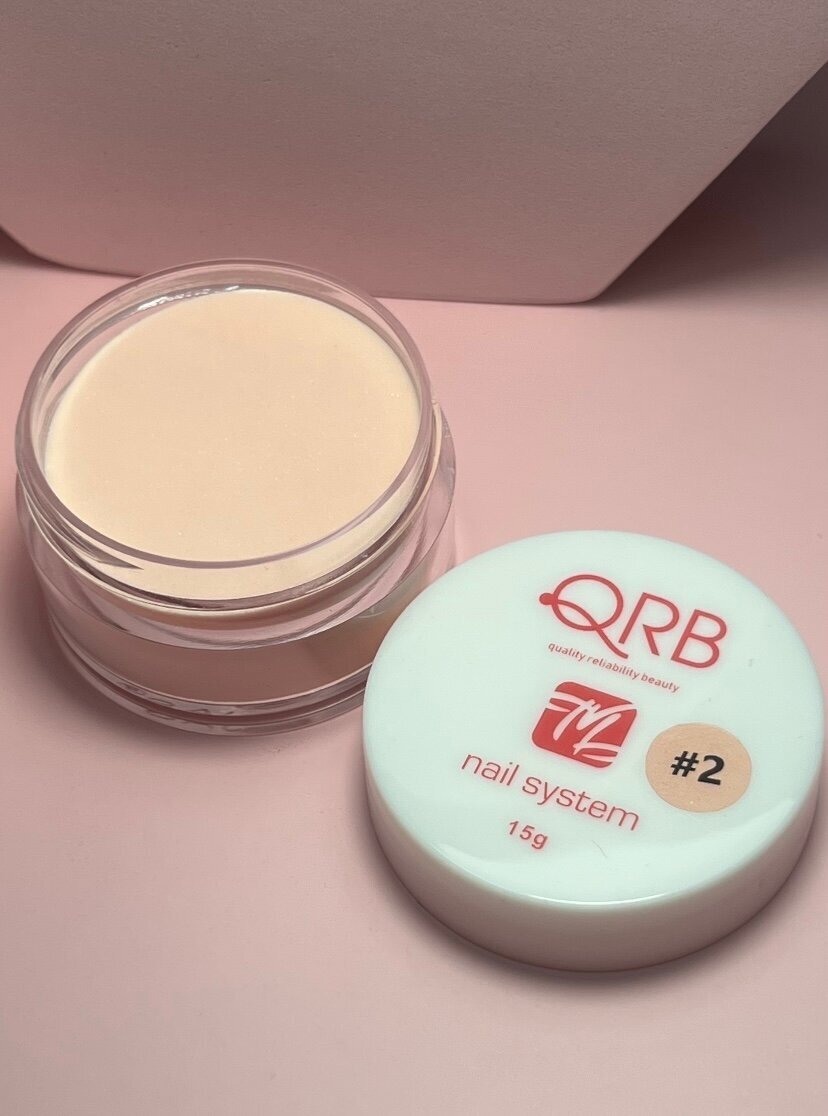 Дип пудра бежевая QRB nail system 15 гр