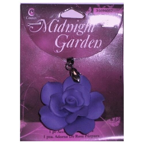 фото Подвеска в виде розы, цвет: фиолетовый, 1 штука (арт. e34696057) cousin