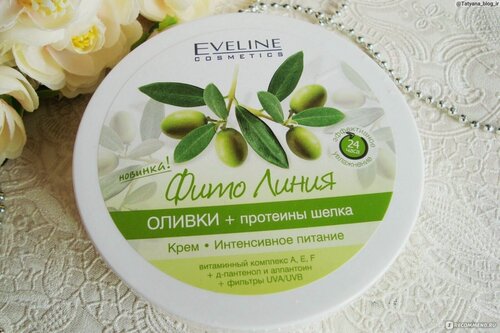 Изображение товара Крем для тела Eveline Фито Линия " оливки + протеины шелка " 210мл