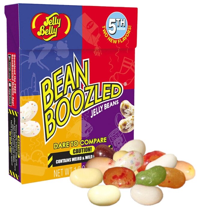 Конфеты Jelly Belly в подарочной коробке 10 вкусов 125 гр. + Ассорти Bean B...