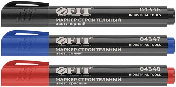 фото Маркер строительный перманентный, синий