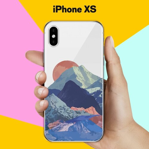 Силиконовый чехол Горы на Apple iPhone Xs силиконовый чехол снежные горы на apple iphone xs max