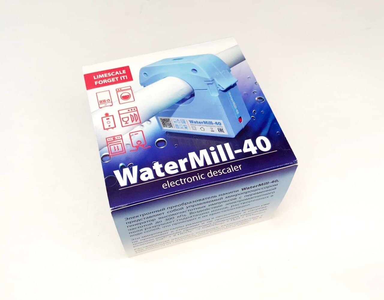 WaterMill-40 - электронный преобразователь воды для предотвращения накипи - фотография № 1