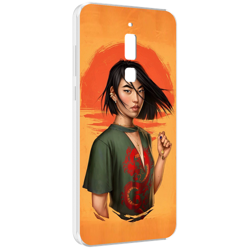 Чехол MyPads девушка-в-оранжевом-фоне женский для Meizu M6T задняя-панель-накладка-бампер чехол mypads девушка в оранжевом фоне женский для doogee v30 задняя панель накладка бампер