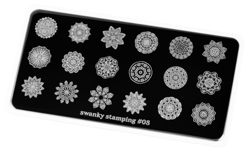 Swanky Stamping пластина 08 12 х 6 см black