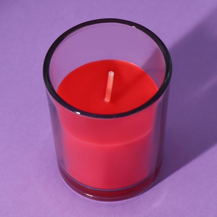 Свеча в стакане "Садовые ягоды", 5х6 см