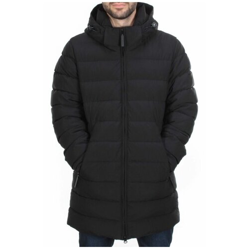  куртка  зимняя, силуэт прямой, размер 52, черный