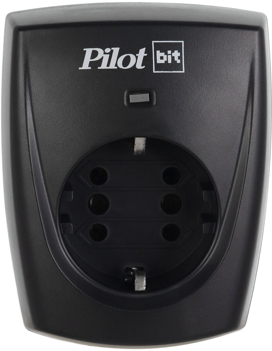 Сетевой фильтр Pilot bit GP 1 розетка стандарта Gadget parking с/з 16А / 3500 Вт