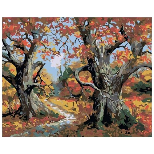 Картина по номерам Осенняя тропа, 40x50 см