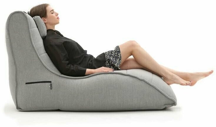 Кресло-шезлонг для отдыха дома Ambient Lounge - Avatar Sofa - Keystone Grey (серый) - современная мягкая мебель для домашнего кинотеатра