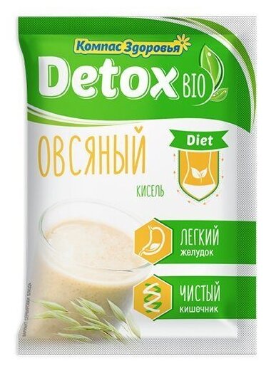 Компас Здоровья Кисель Detox bio Diet Овсяныйовсяный, 25 г