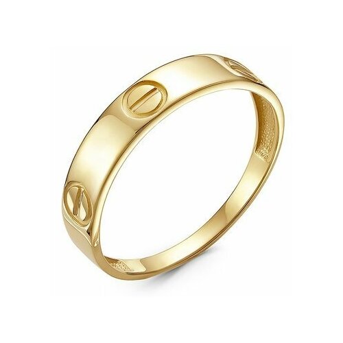 Кольцо Diamant online, желтое золото, 585 проба, размер 19