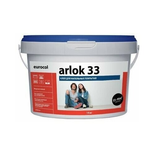 Водно-дисперсионный клей 33 Arlok (4кг) eurocol