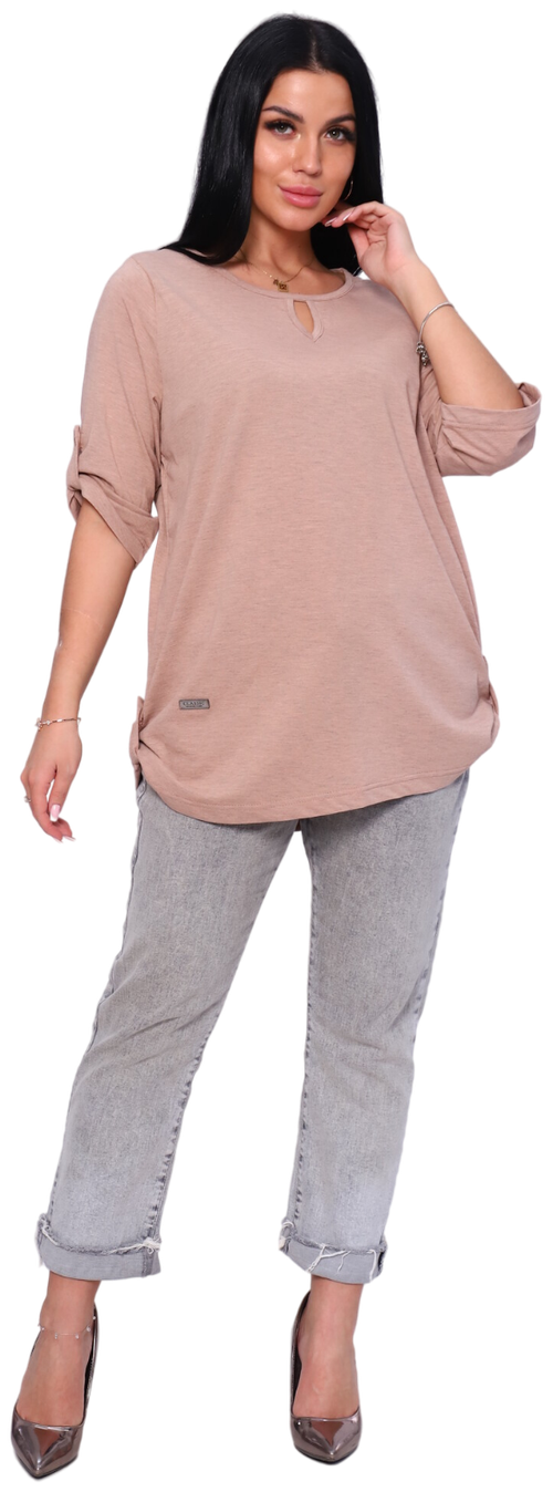 Женская рубашка /New Life jersey/ Женская трикотажная блузка , размер 60