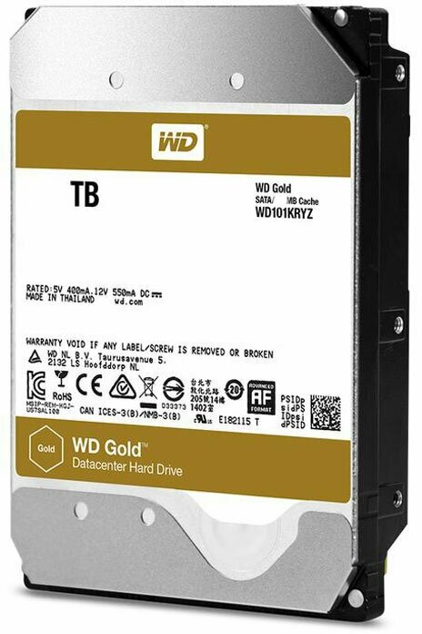 Жесткий диск 3.5" 1Tb 7200rpm 128Mb cache Western Digital Gold SATA WD1005FBYZ - фото №4
