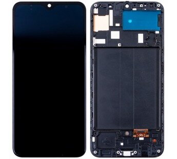 Дисплей для Samsung Galaxy A30 (A305F) в рамке Черный - (OLED) + набор инструментов и клей