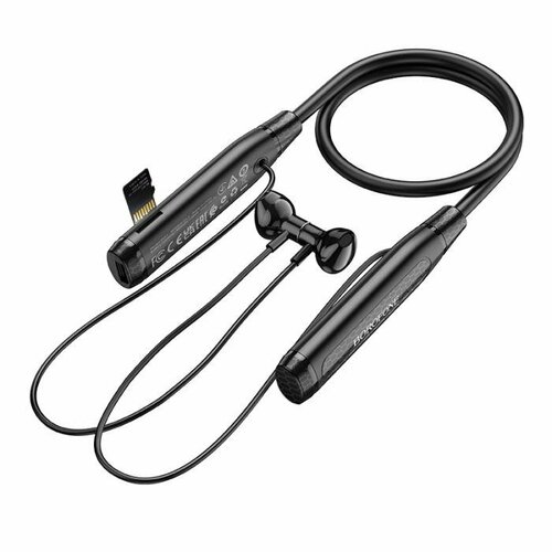 Наушники-гарнитура BOROFONE BE61 Traveller беспроводные с шейной дугой BT 53 черный 63000₽