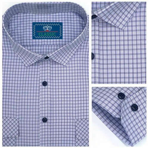 фото Рубашка largo, размер 6xl, серый