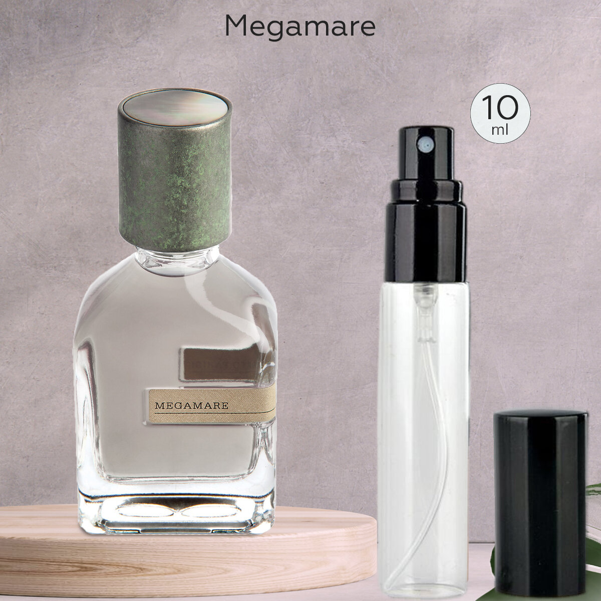 Gratus Parfum Megamare духи унисекс масляные 10 мл (спрей) + подарок
