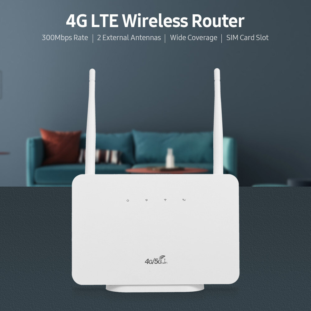 Wi-Fi роутер / Точка доступа CPE 4G/5G Lte / любой опратор и симкарта / Wi-Fi маршрутизатор 150 Мбит/с белый