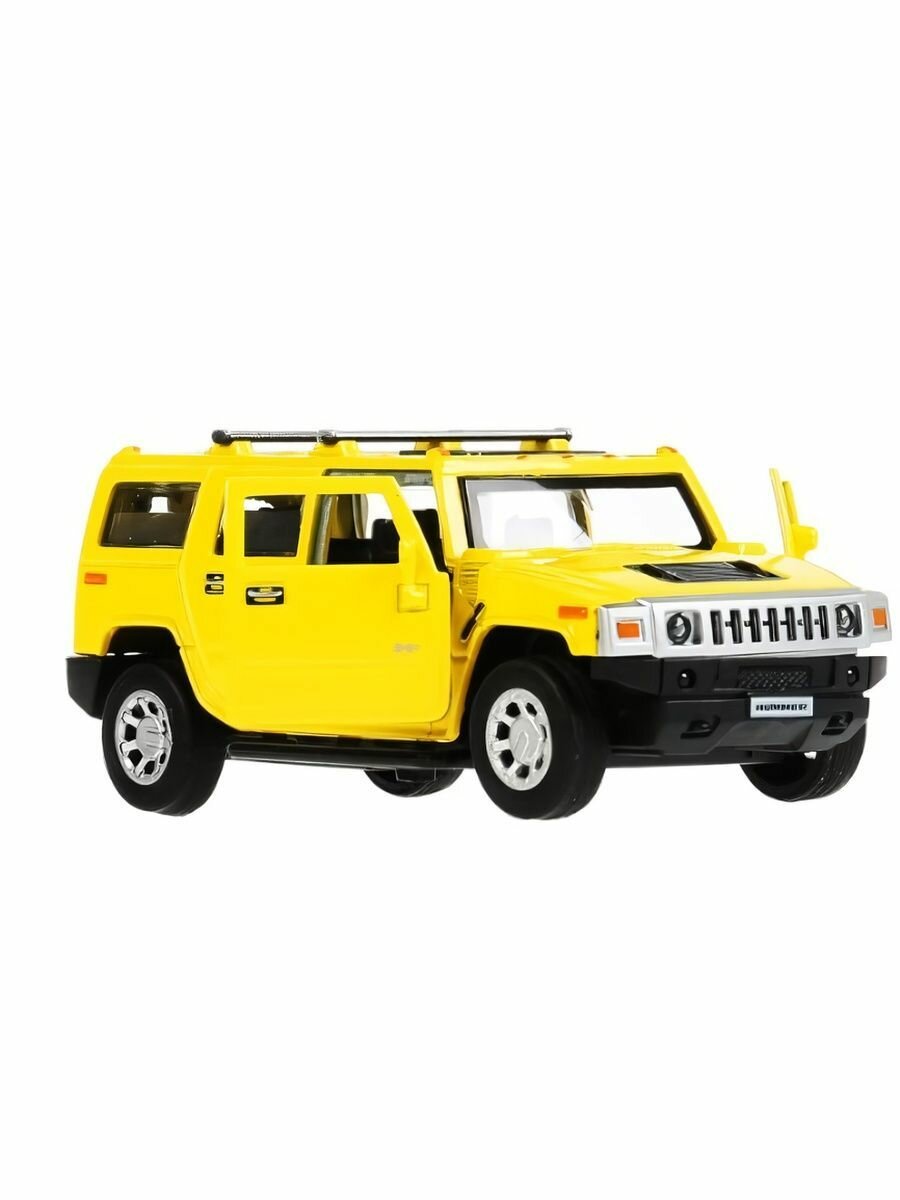 Модель машины Технопарк Hummer H2, жёлтая, инерционная НUМ2-12-YЕ