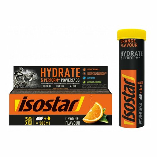 фото Hydrate & perform powertabs, 10 шипучих таблеток * 12 г, lemon / лимон isostar