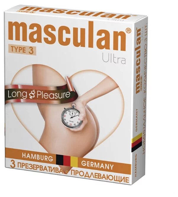 Презервативы masculan Ultra Long Pleasure, 3 шт.