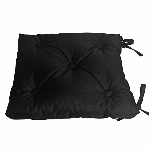 Подушка на стул "Оксфорд", черный, 50х50 см