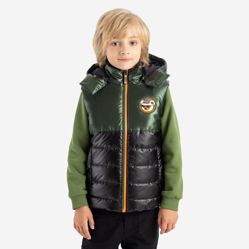 фото Жилет kapika, размер 110, зеленый