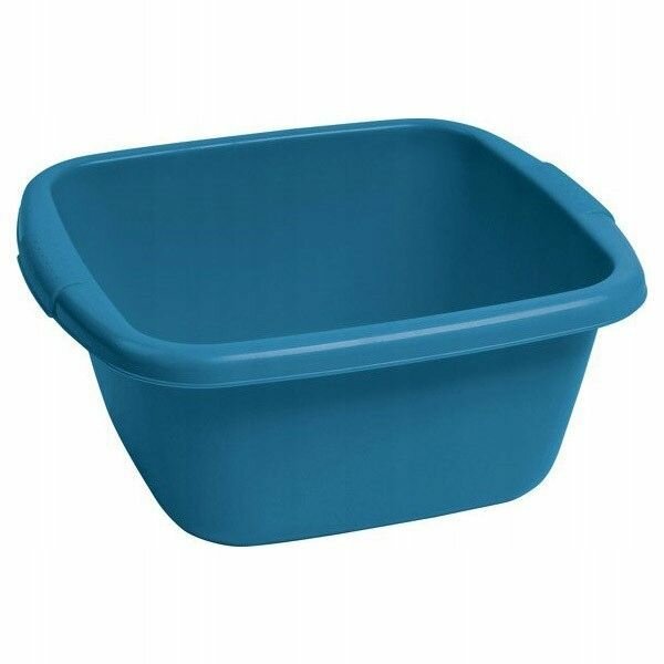 фото Таз хозяйственный пластиковый квадратный для дома и дачи 5142 Curver 14 литров