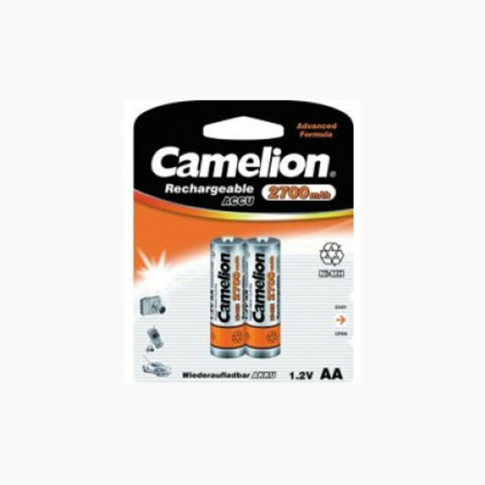 Аккумулятор бытовой Camelion R6 AA BL2 NI-MH 2700mAh - фото №2