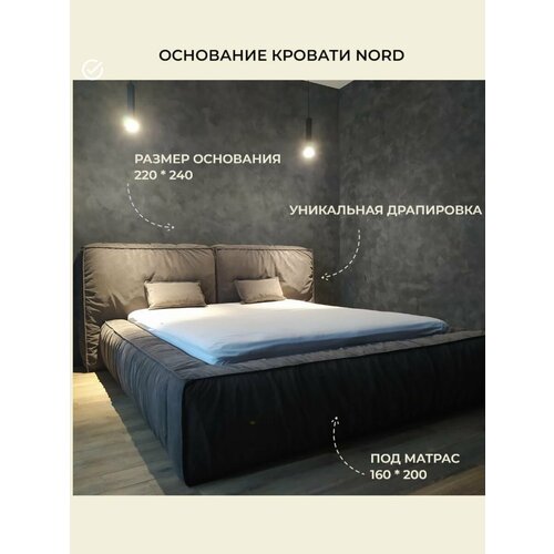 Двуспальная кровать LACONICAmebel в стиле лофт 