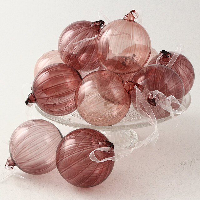 Koopman Набор стеклянных шаров Isola Rosa 8 см, 12 шт *