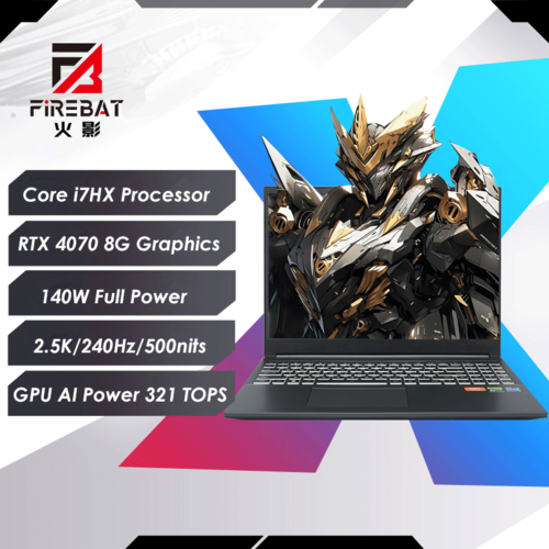 Ноутбук 16 25K 240Hz FIREBAT H6 Core i7-12800HX 48 ГГц RAM 16 ГБ SSD 1024 ГБ RTX 4070 8G Win11 русская наклейка на клавиатуру 106860₽