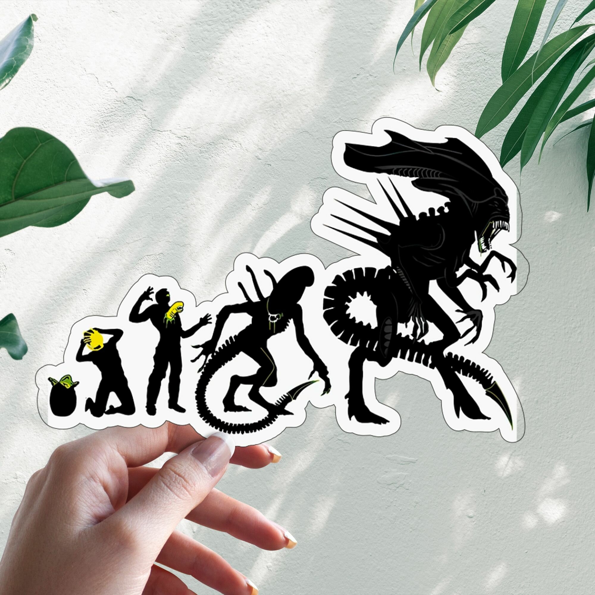 Наклейка Xenomorph Evolution Alien Чужой 20см