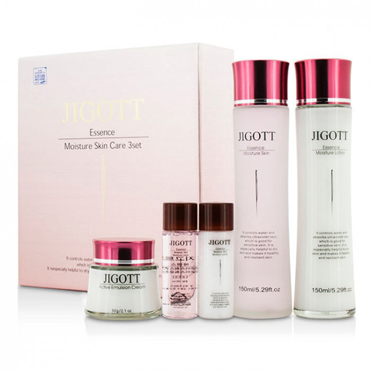 Набор уходовый увлажняющий JIGOTT ESSENCE MOISTURE SKIN CARE 3SET