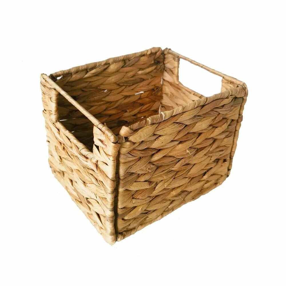 Корзина для хранения 21x15x15 см гиацинт цвет натуральный