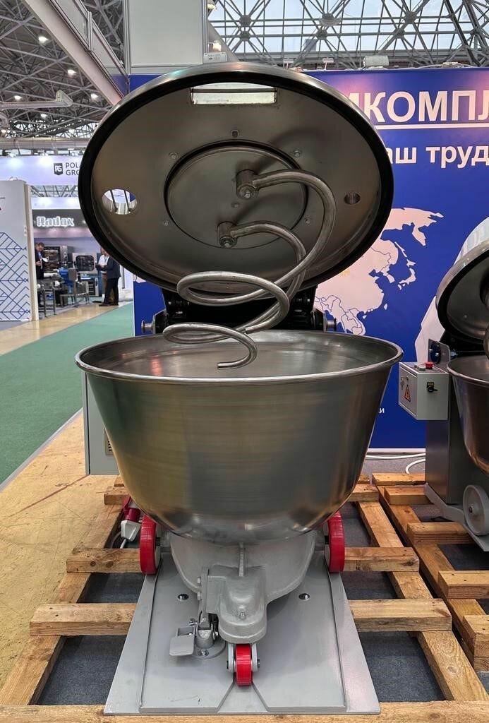Тестомес «Атлант», двухскоростной, двухспиральный универсальный