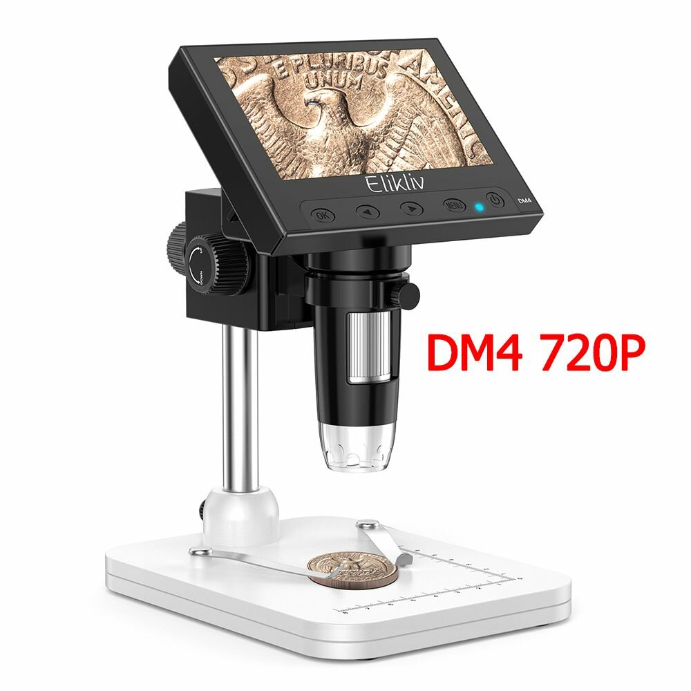 Цифровой микроскоп Elikliv DM4 1000x 4.3" Microscopy Camer электронный микроскоп, исследующий микроскопические миры