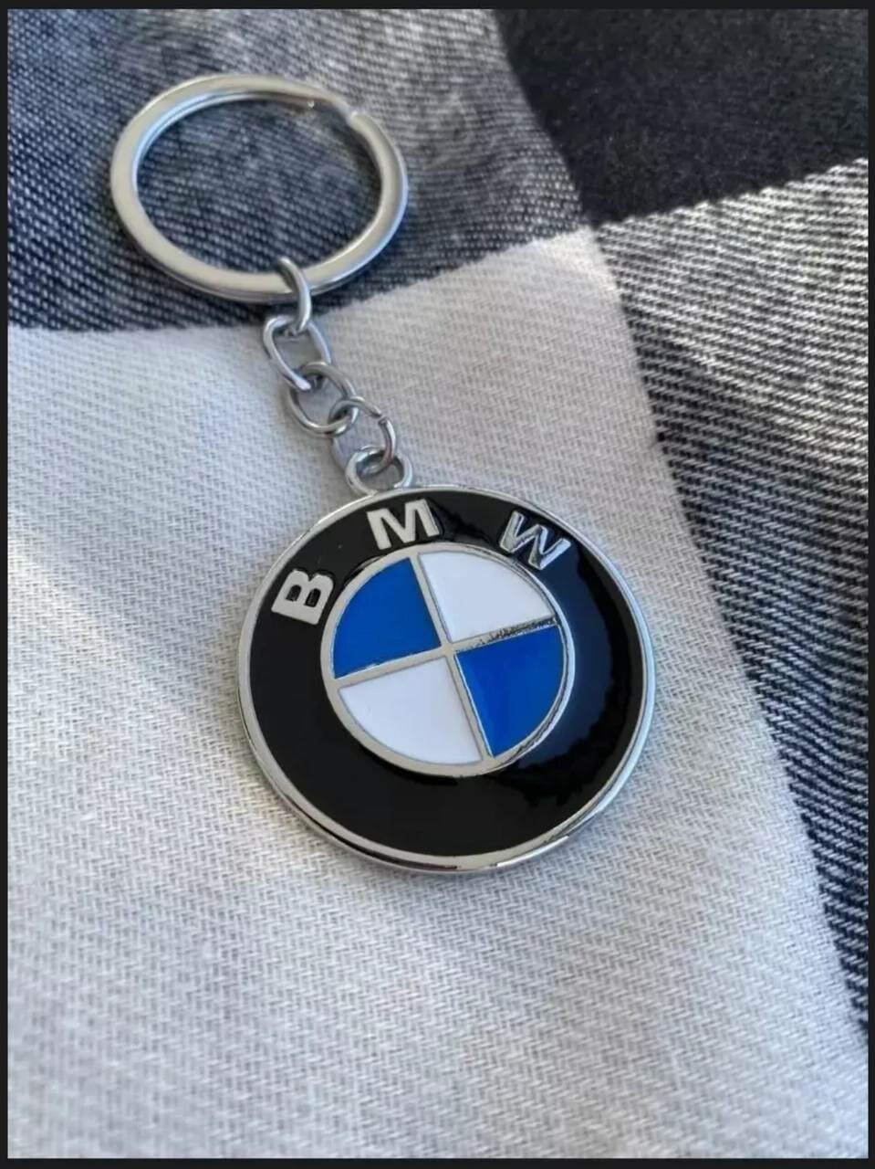 Брелок BMW, BMW, синий, черный, белый