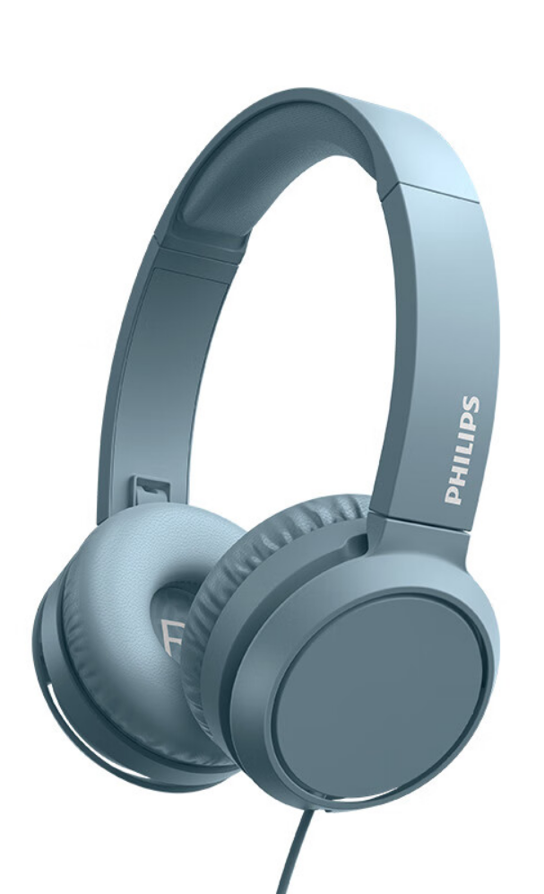 Проводные наушники Philips Headphones с микрофоном, TAH4105, цвет Celadon Blue