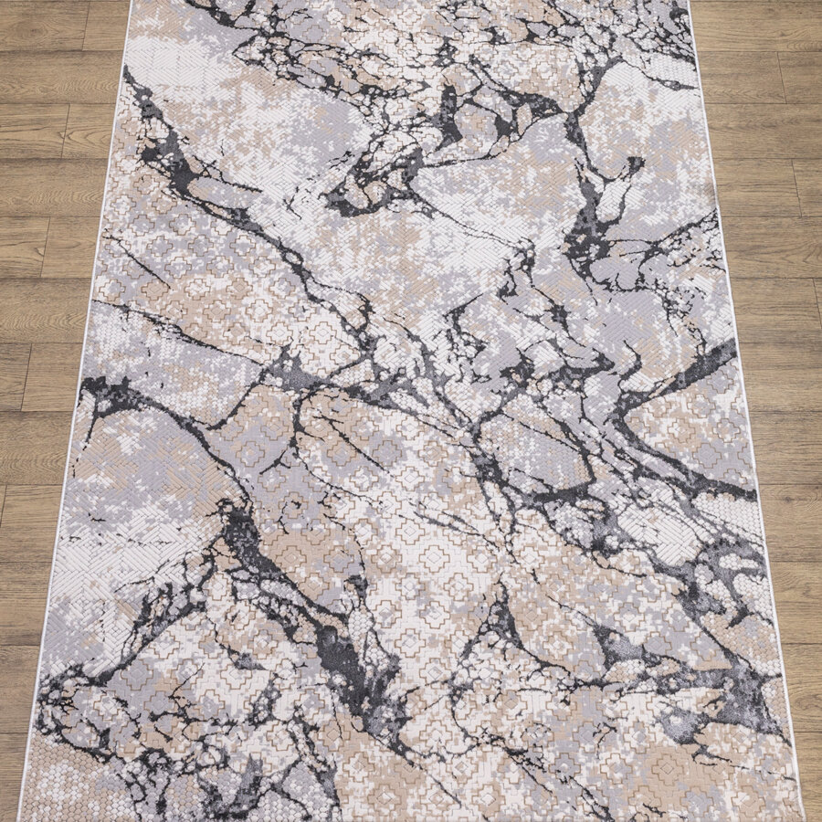 Ковер Турецкий Parma дизайн NW33B цвет LIGHT GRAY 0.8x1.5м