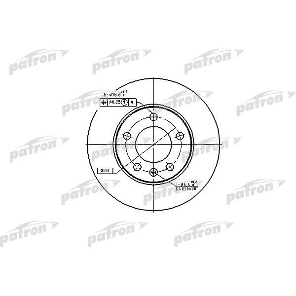 Тормозной диск Patron - фото №1