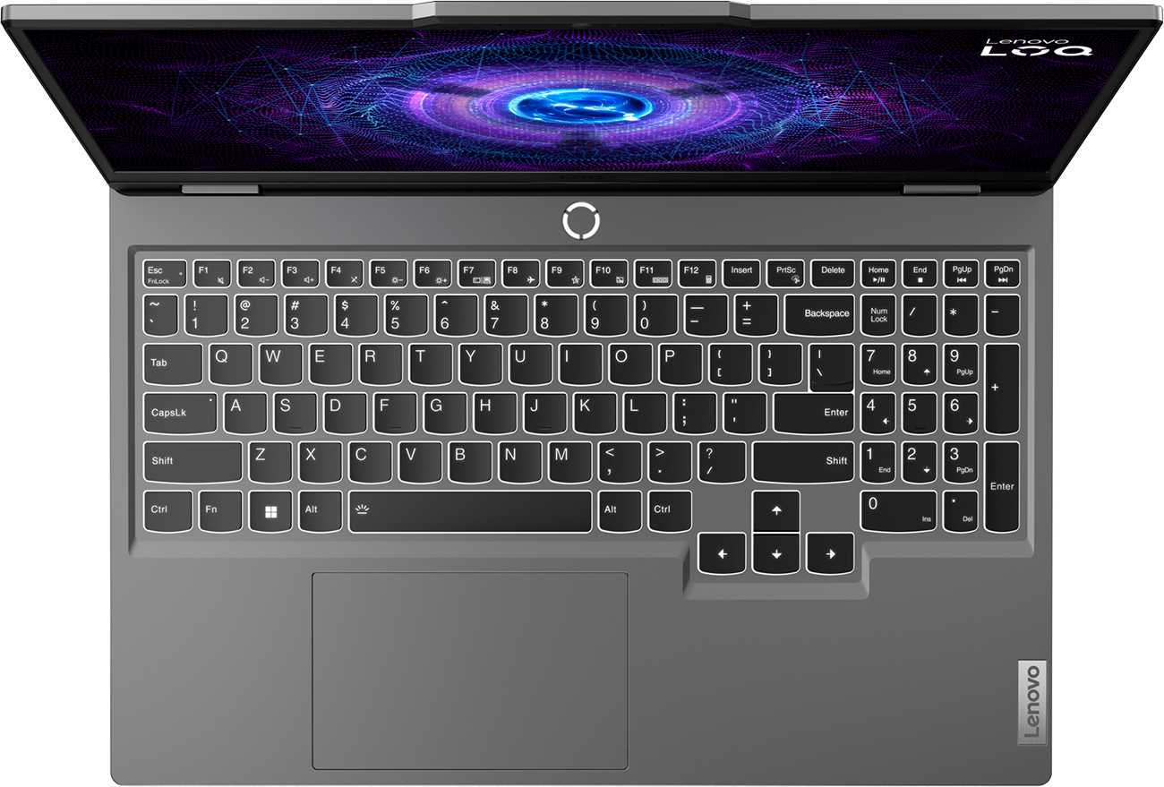 Ноутбук Lenovo LOQ Gen 9 15.6" FHD IPS/Core i5-12450HX/16GB/512GB SSD/GeForce RTX 3050 6Gb/W11 Pro/RUSKB/серый (83GS005NRK) — фото 1