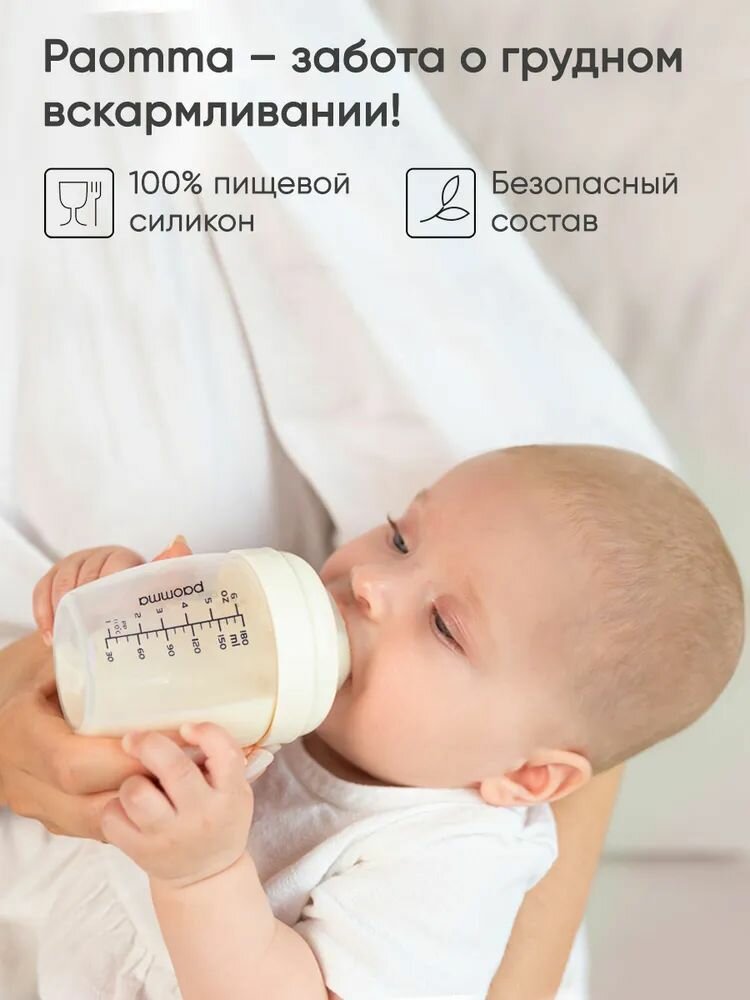 Paomma / Соска для бутылочек Anti-Colic / соски для бутылочек для новорожденных SM (2 шт) — фото 1