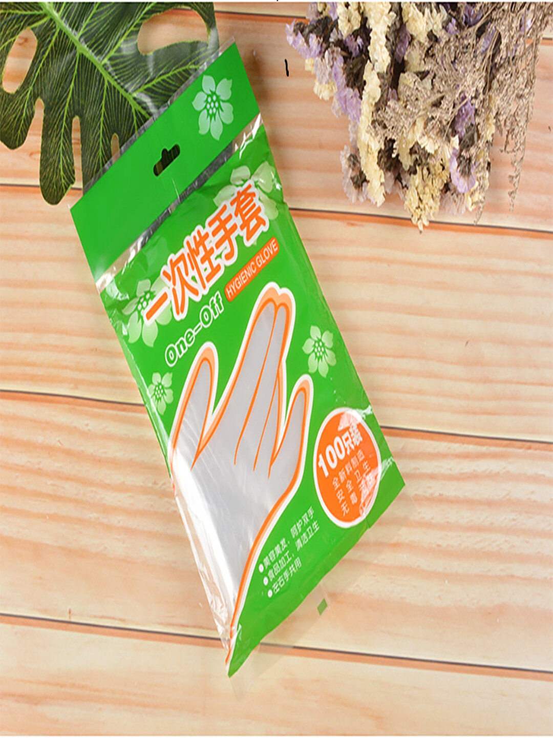 Перчатки одноразовые полиэтиленовые, 100 штук — фото 1