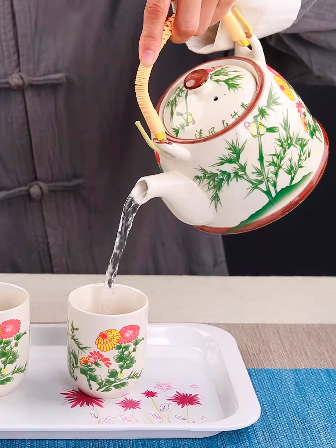 Керамический заварочный чайник с ситом — стиль и удобство для чая — фото 1