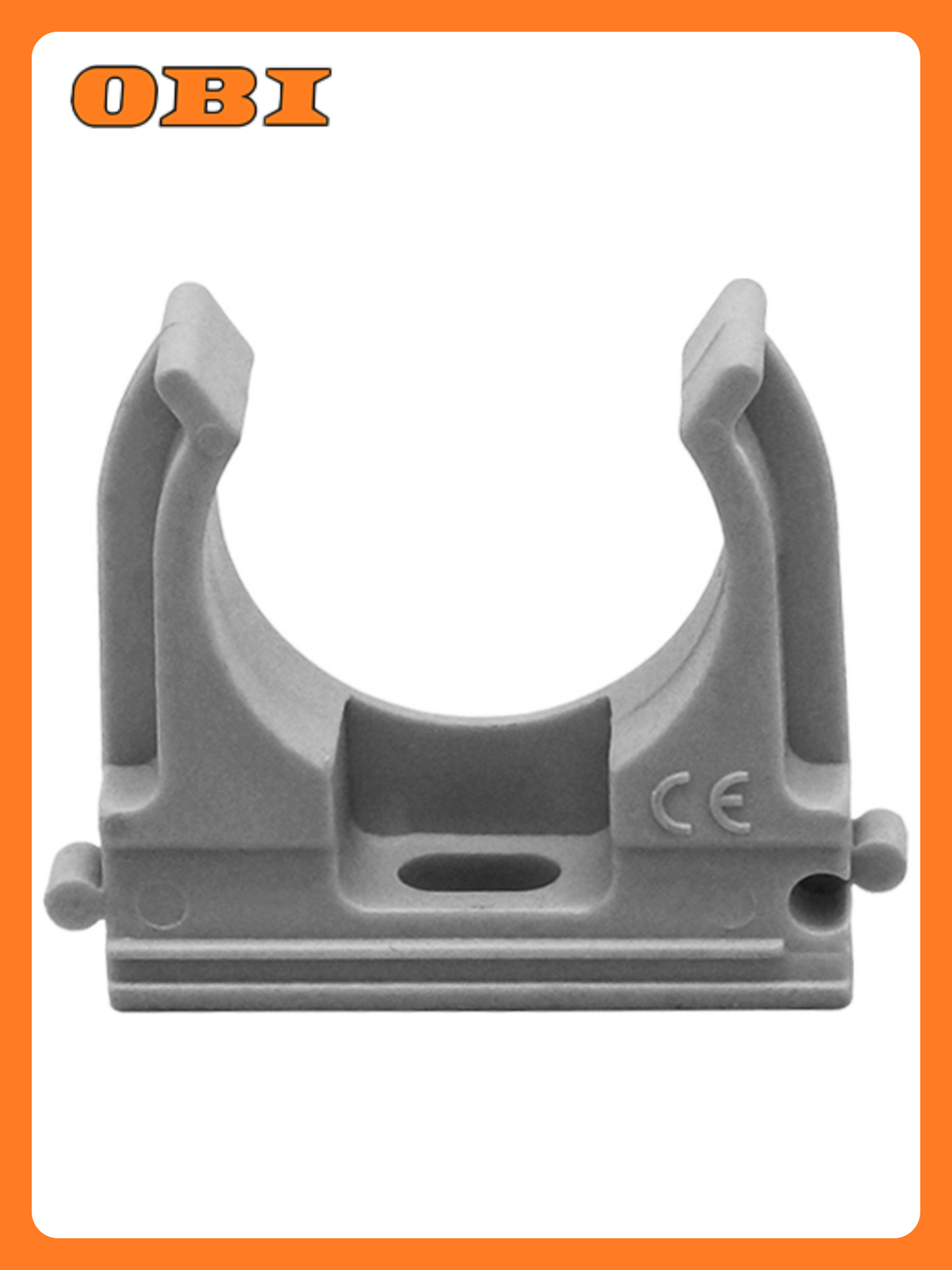 Крепеж клипса Эко Пласт  для труб  пластик  серый  50мм  10шт