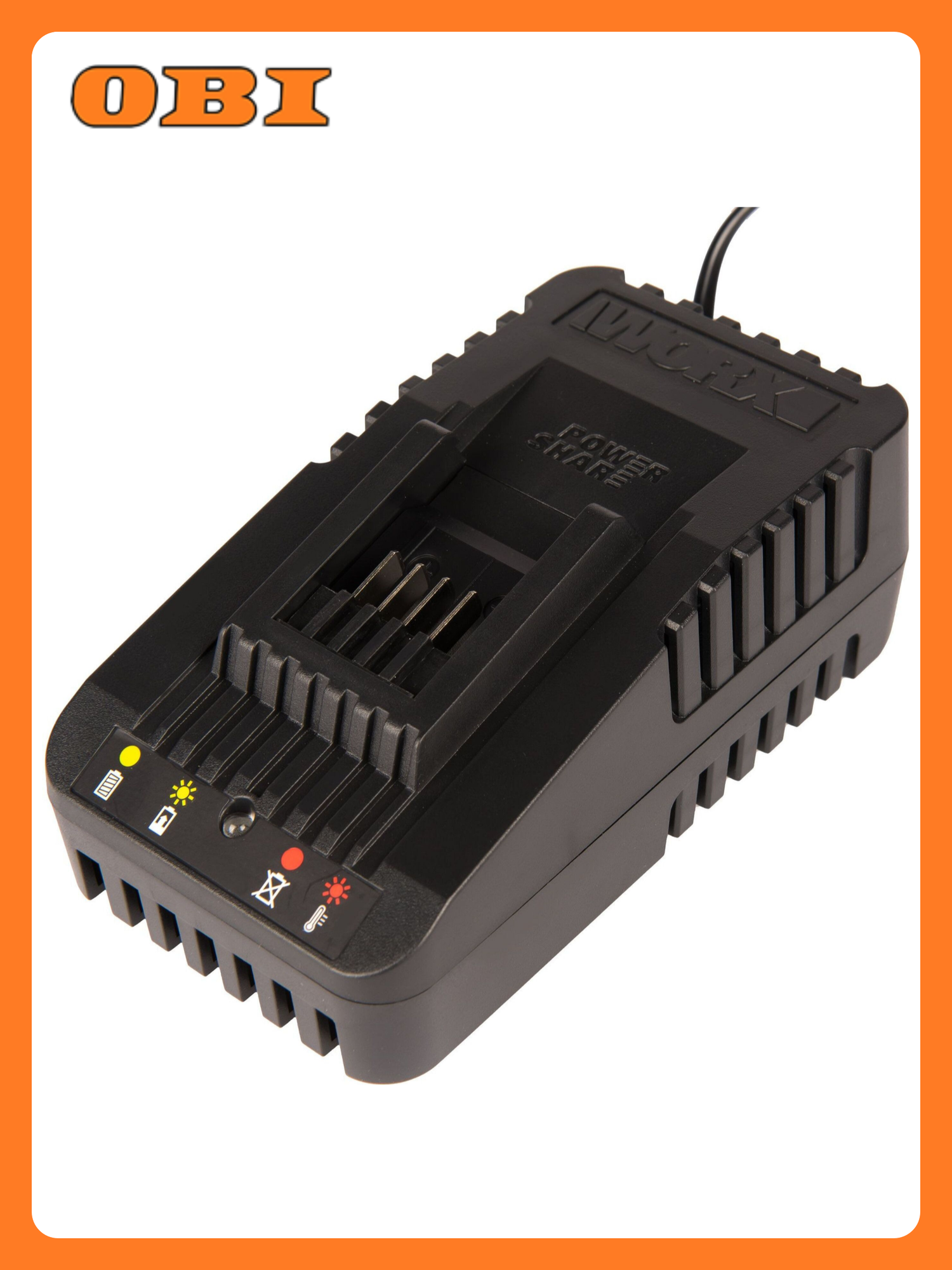 Зарядное устройство WORX WA3880 для аккумуляторов 14.4 и 20 В 2 А с индикатором