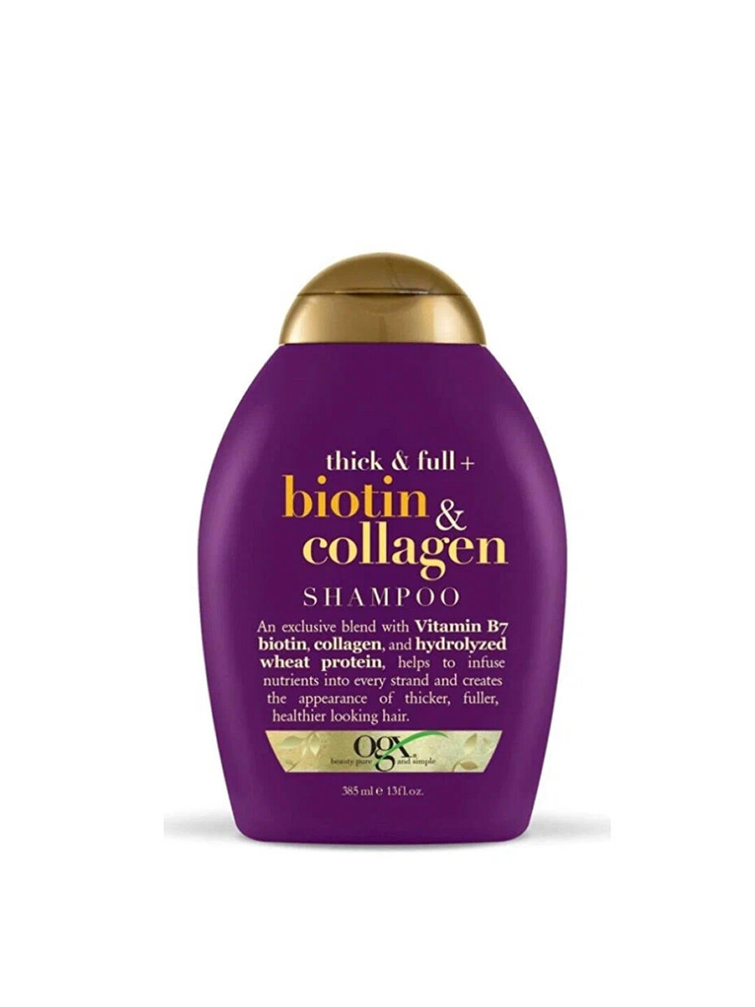 Шампунь OGX "Биотин и коллаген", для тонких и поврежденных волос, 385 мл — фото 1